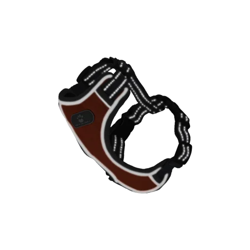 Шлея анатомічна світловідбивна AnimAll HL-8005-1 для собак, колір помаранчевий, S 28-48 см